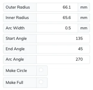 Arc layer shared settings