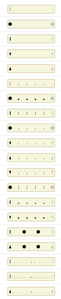 Tickmarks Arc Horology sample formats