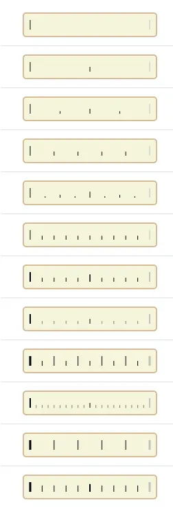 Tickmarks Arc Instrument sample formats