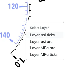 Select layer context menu