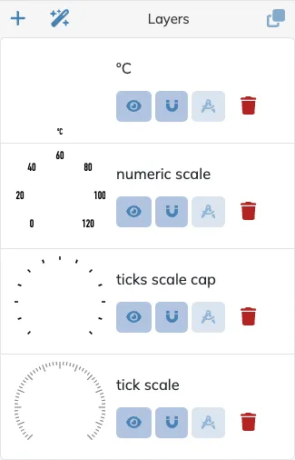 Layer controls