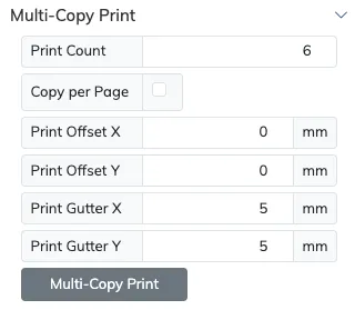 Multi-copy print options
