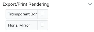 Export/print options