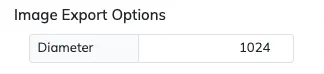 Image export options