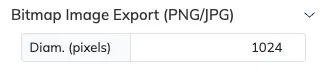 Image export options