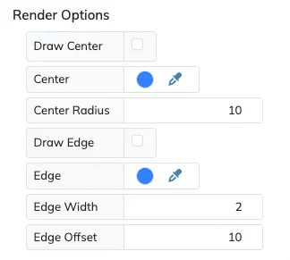 Render options