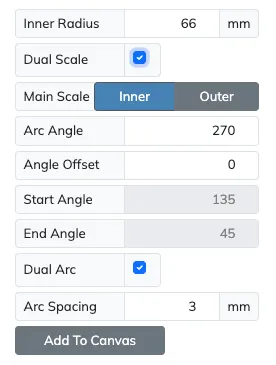 Industrial gauge wizards shared options