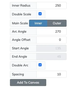 Industrial gauge wizards shared options